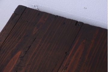 アンティーク家具　和製アンティーク　古い木製の脚付きサイドボード(収納棚)