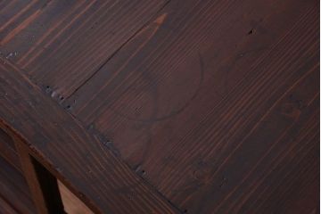 アンティーク家具　和製アンティーク　古い木製の脚付きサイドボード(収納棚)