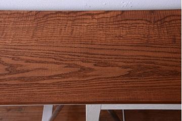 レトロ家具　アンティークペイント　特大サイズ!レトロな横長収納棚