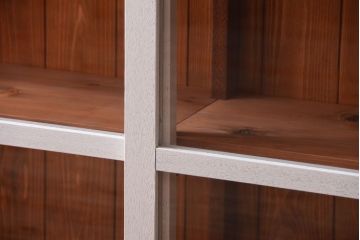 レトロ家具　アンティークペイント　特大サイズ!レトロな横長収納棚