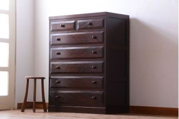 中古　松本民芸家具　チェスト(箪笥)(定価約28万円)
