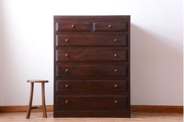 中古　松本民芸家具　チェスト(箪笥)(定価約28万円)