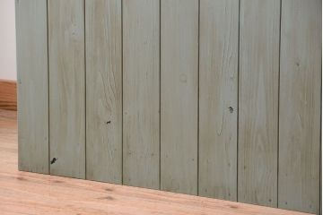 レトロ家具　アンティークペイント　特大サイズ!レトロな横長収納棚(2)