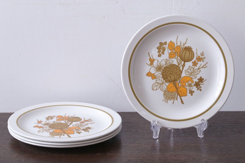 MIDWINTER(ミッドウィンター)　Country side(カントリーサイド)シリーズ　平皿4枚セット(洋食器)