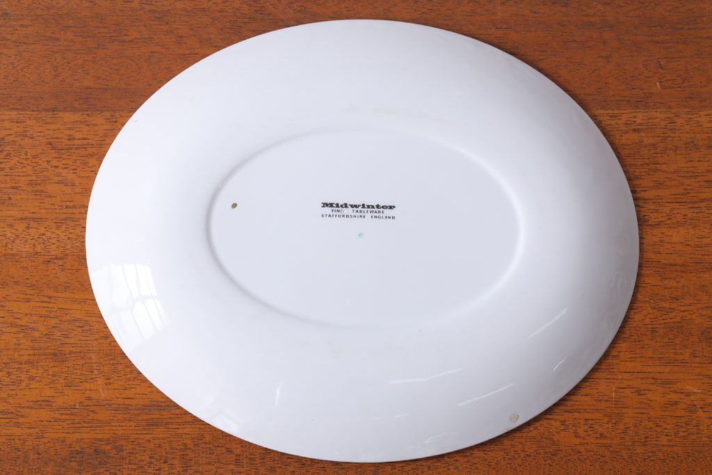 アンティーク雑貨　MIDWINTER(ミッドウィンター)　Country side(カントリーサイド)シリーズ　ディナープレート8枚とオーバルプレート1枚の9点セット(洋食器)