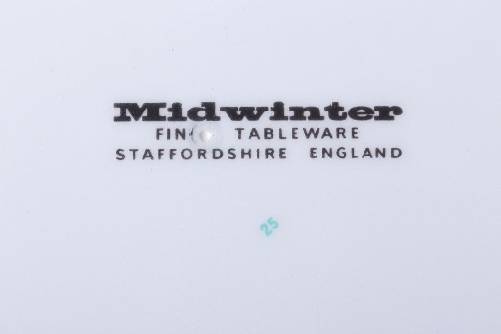 アンティーク雑貨　MIDWINTER(ミッドウィンター)　Country side(カントリーサイド)シリーズ　ディナープレート8枚とオーバルプレート1枚の9点セット(洋食器)