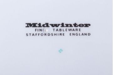 アンティーク雑貨　MIDWINTER(ミッドウィンター)　Country side(カントリーサイド)シリーズ　ディナープレート8枚とオーバルプレート1枚の9点セット(洋食器)