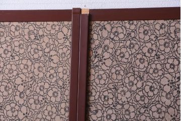 アンティーク　拓本染め白石和紙張り!高級襖4枚セット