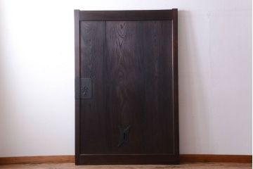 古民具・骨董　明治〜大正期　欅材と檜材!アンティーク蔵戸(建具)