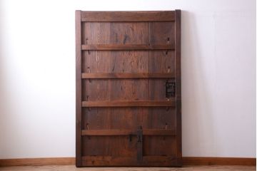 古民具・骨董　明治〜大正期　欅材と檜材!アンティーク蔵戸(建具)