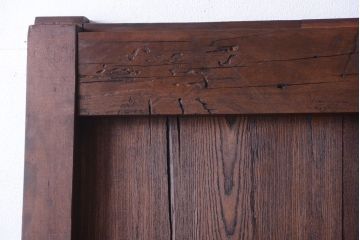 古民具・骨董　明治〜大正期　欅材と檜材!アンティーク蔵戸(建具)