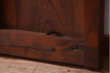 古民具・骨董　明治〜大正期　欅材と檜材!アンティーク蔵戸(建具)