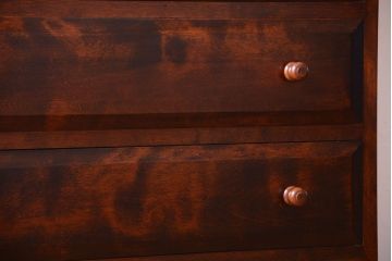 中古　松本民芸家具　衣装盆付き洋服ダンス(着物箪笥、衣装箪笥、和たんす)