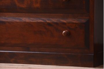 中古　松本民芸家具　衣装盆付き洋服ダンス(着物箪笥、衣装箪笥、和たんす)