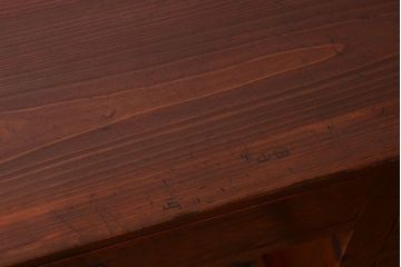レトロ家具　和製アンティーク　古い木製のレトロな片袖机(勉強机・デスク)