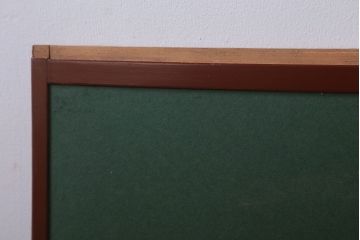 アンティーク　高級品!緞子張り慳貪扉