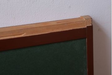 アンティーク　高級品!緞子張り慳貪扉