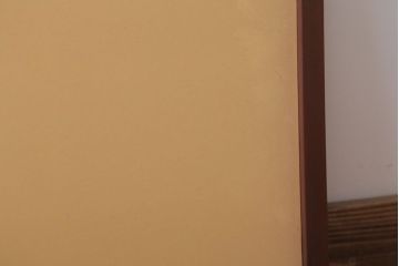 和製アンティーク　高級品!緞子張り引き戸2枚セット