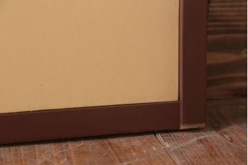 和製アンティーク　高級品!緞子張り引き戸2枚セット