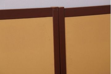 和製アンティーク　高級品!緞子張り引き戸4枚セット