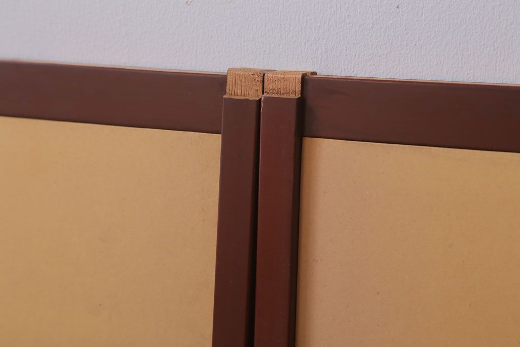 和製アンティーク　高級品!緞子張り引き戸4枚セット