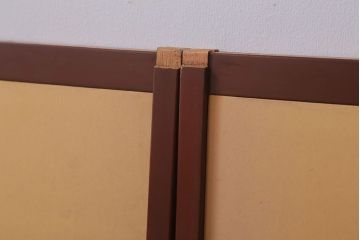 和製アンティーク　高級品!緞子張り引き戸4枚セット