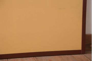 和製アンティーク　高級品!緞子張り引き戸4枚セット