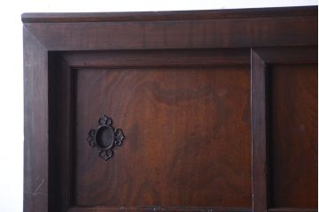 【S様ご成約分】古民具・骨董　明治〜大正期　二段重ねアンティーク関西帳場箪笥