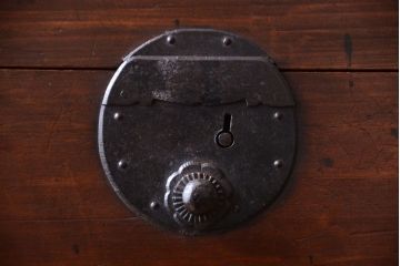 【S様ご成約分】古民具・骨董　明治〜大正期　二段重ねアンティーク関西帳場箪笥