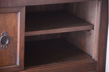 【S様ご成約分】古民具・骨董　明治〜大正期　二段重ねアンティーク関西帳場箪笥