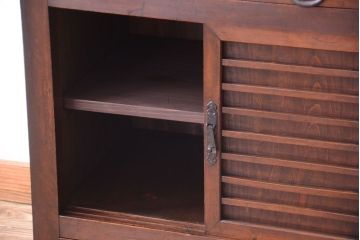 【S様ご成約分】古民具・骨董　明治〜大正期　二段重ねアンティーク関西帳場箪笥