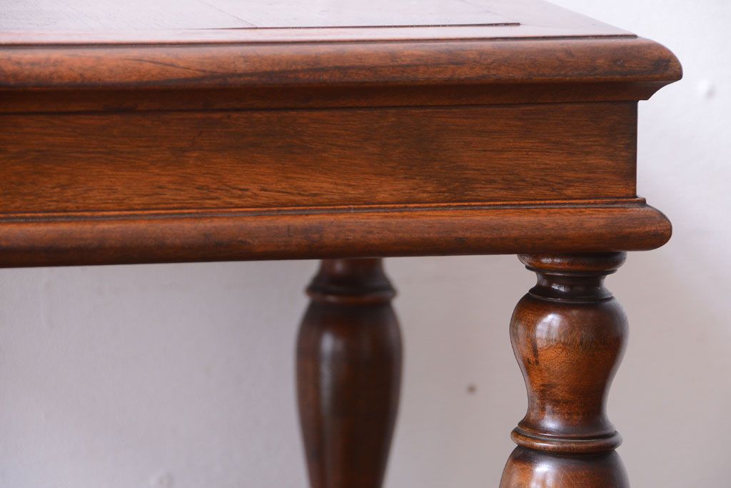 アンティーク家具　和製アンティーク　古い木製の上品なサイドテーブル(電話台)