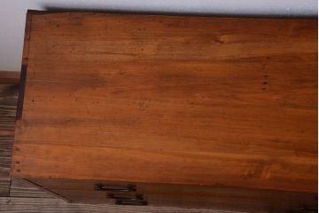 アンティーク家具　和製アンティーク　シンプルな木製チェスト(衣装箪笥)