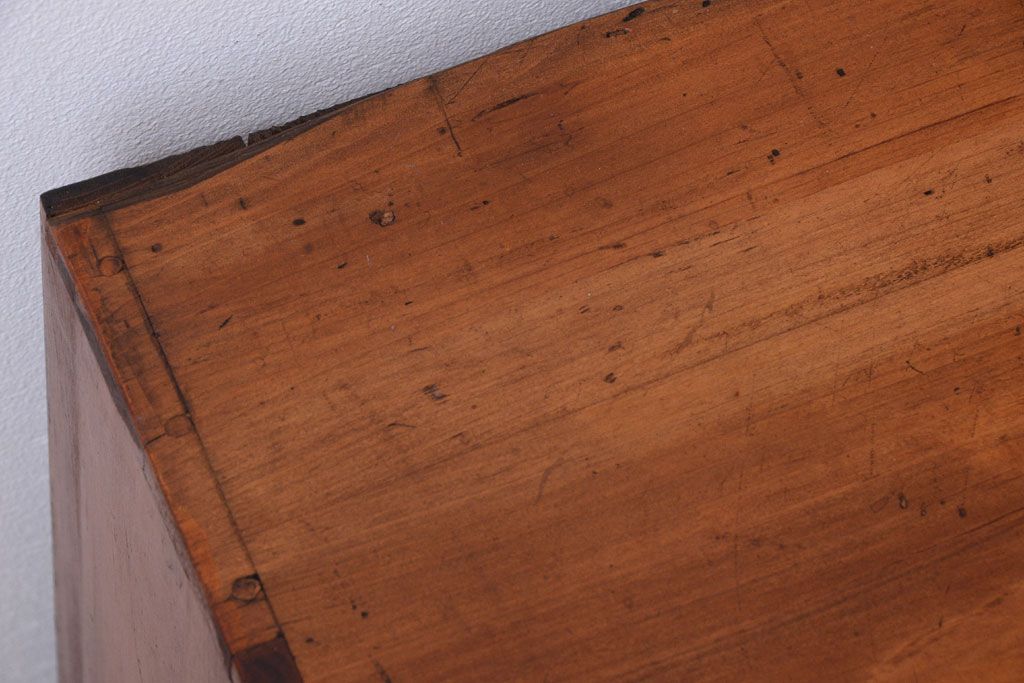 アンティーク家具　和製アンティーク　シンプルな木製チェスト(衣装箪笥)