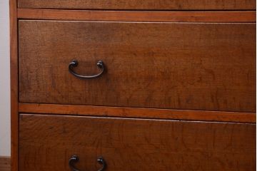 アンティーク家具　和製アンティーク　シンプルな木製チェスト(衣装箪笥)