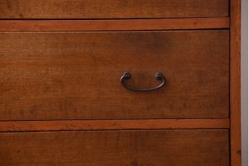 アンティーク家具　和製アンティーク　シンプルな木製チェスト(衣装箪笥)