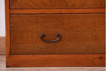 アンティーク家具　和製アンティーク　シンプルな木製チェスト(衣装箪笥)