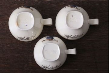 イギリスビンテージ　MIDWINTER(ミッドウィンター)　WILDGEESE(ワイルドギース)シリーズ　カップ&ソーサー3客セット(洋食器)