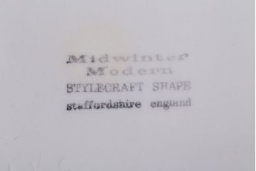 イギリスビンテージ　MIDWINTER(ミッドウィンター)　PETULA(ペトゥラ)シリーズ　ポット&シュガー2点セット(洋食器)