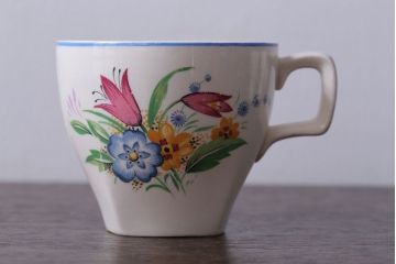 イギリスビンテージ　MIDWINTER(ミッドウィンター)　PETULA(ペトゥラ)シリーズ　カップ&ソーサー3客セット(洋食器)