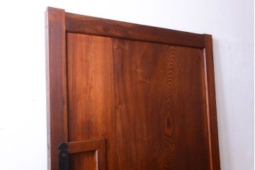 古民具・骨董　明治〜大正期　総欅材!アンティーク蔵戸(玄関戸)