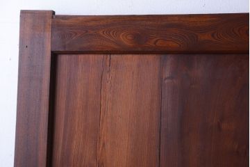 古民具・骨董　明治〜大正期　総欅材!アンティーク蔵戸(玄関戸)