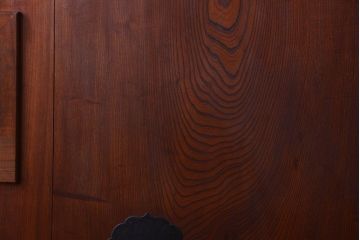 古民具・骨董　明治〜大正期　総欅材!アンティーク蔵戸(玄関戸)