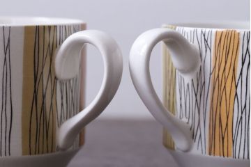 イギリスビンテージ　MIDWINTER(ミッドウィンター)　SIENNA(シエナ)シリーズ　カップ&ソーサー6客セット(洋食器)