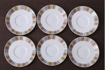 イギリスビンテージ　MIDWINTER(ミッドウィンター)　SIENNA(シエナ)シリーズ　カップ&ソーサー6客セット(洋食器)