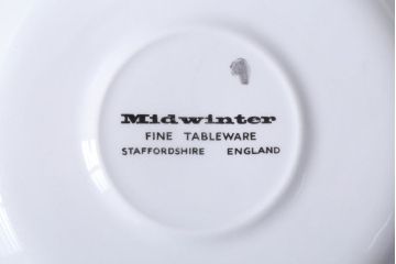 イギリスビンテージ　MIDWINTER(ミッドウィンター)　SIENNA(シエナ)シリーズ　カップ&ソーサー6客セット(洋食器)