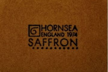 イギリスビンテージ　HORNSEA(ホーンジー)　SAFFRON(サフラン)シリーズ　コーヒーポット&大小ジャグ3点セット(洋食器)