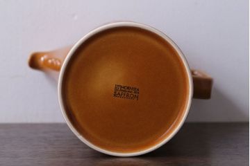 イギリスビンテージ　HORNSEA(ホーンジー)　SAFFRON(サフラン)シリーズ　コーヒーポット&大小ジャグ3点セット(洋食器)