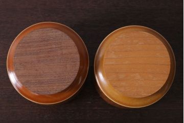 アンティーク雑貨　イギリスビンテージ　HORNSEA(ホーンジー)　SAFFRON(サフラン)シリーズ　ジャー2点セット(キャニスター)(洋食器)