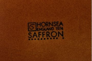 アンティーク雑貨　イギリスビンテージ　HORNSEA(ホーンジー)　SAFFRON(サフラン)シリーズ　ジャー2点セット(キャニスター)(洋食器)